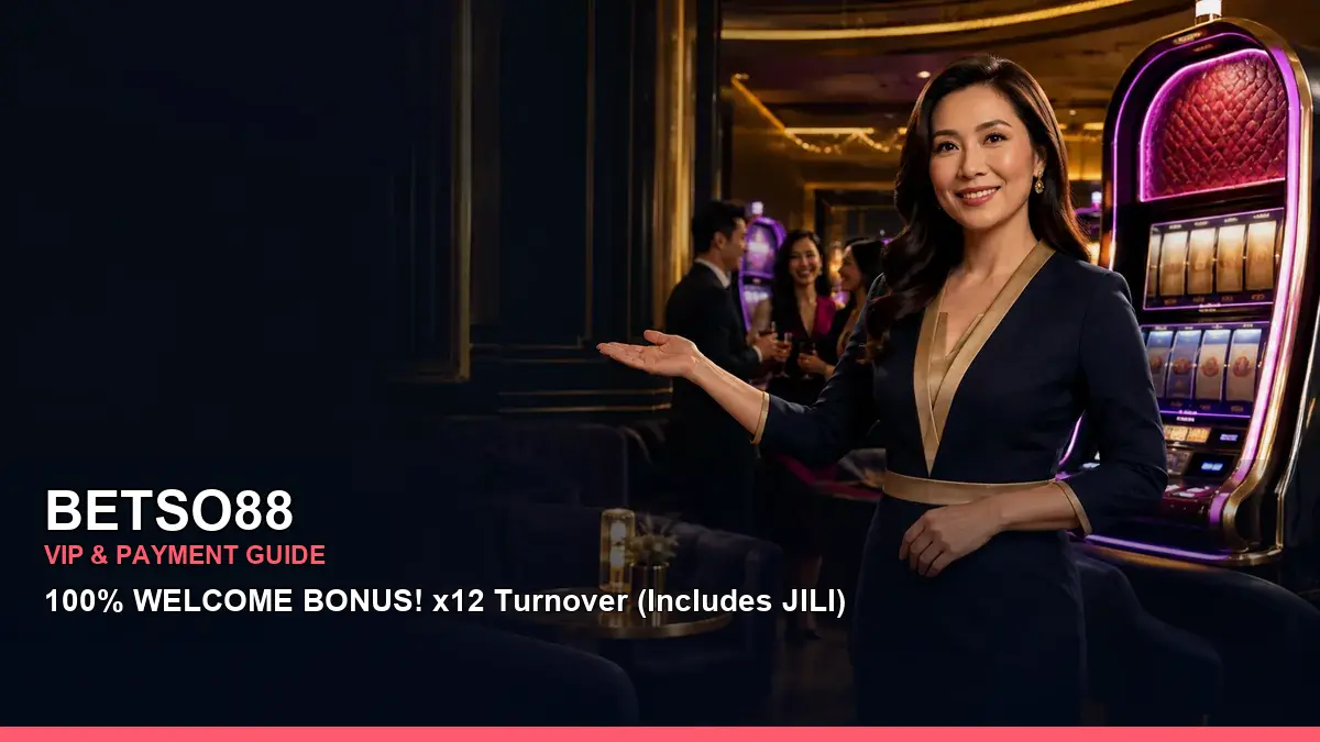 BETSO88 Philippines casino guide featuring VIP rewards and an adult Filipina casino host